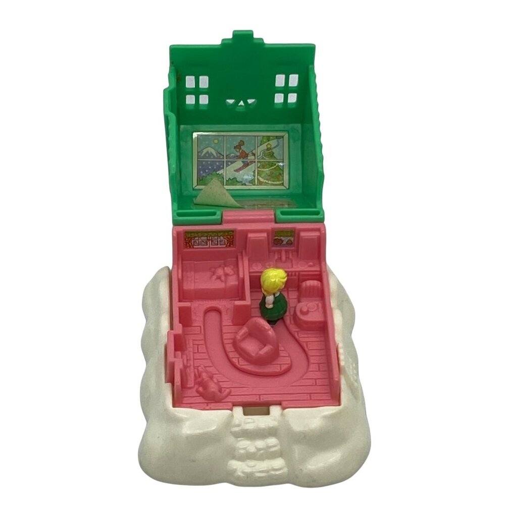Polly Pocket 1992 Bluebird Snowy Cottage Compact Miniature Playset